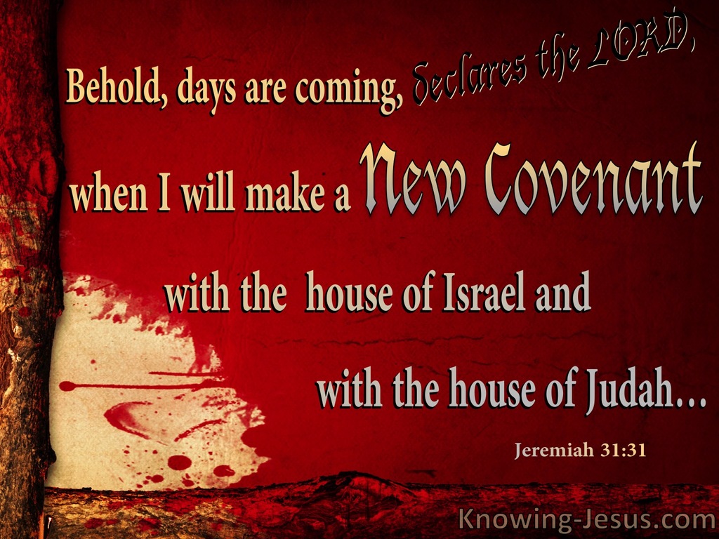 Jeremiah 31:31 A New Covenant With Israel And Judah (red)